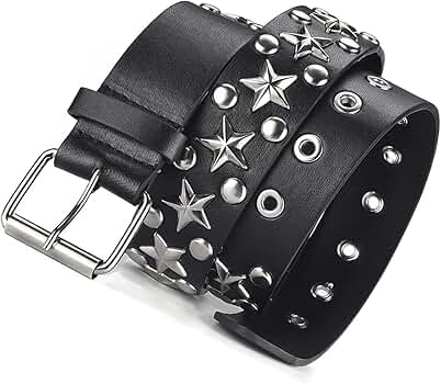 Amazon.com: WELLATENT Studded Star Punk Y2K Goth Belt for Men or